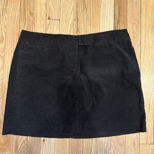 J. Crew Classic Brown Corduroy Mini Skirt